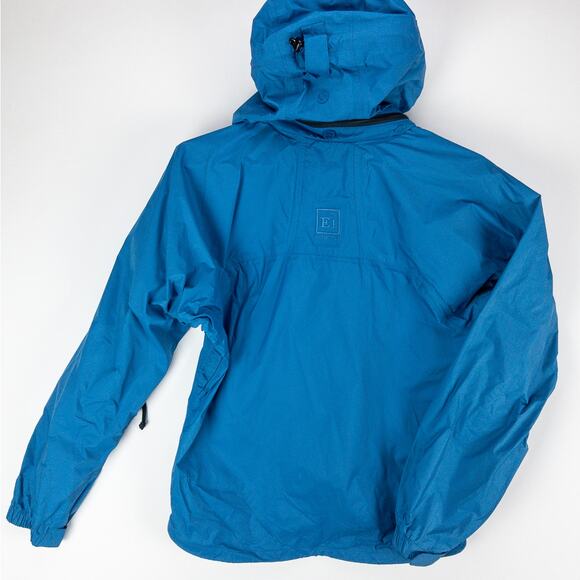 Vintage REI Staff Jacket Women’s Small Microfiber Hooded Windbreaker Travel Blue - Picture 11 of 16